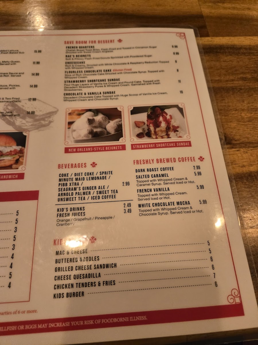 Menu Willie Rae's Social House-9