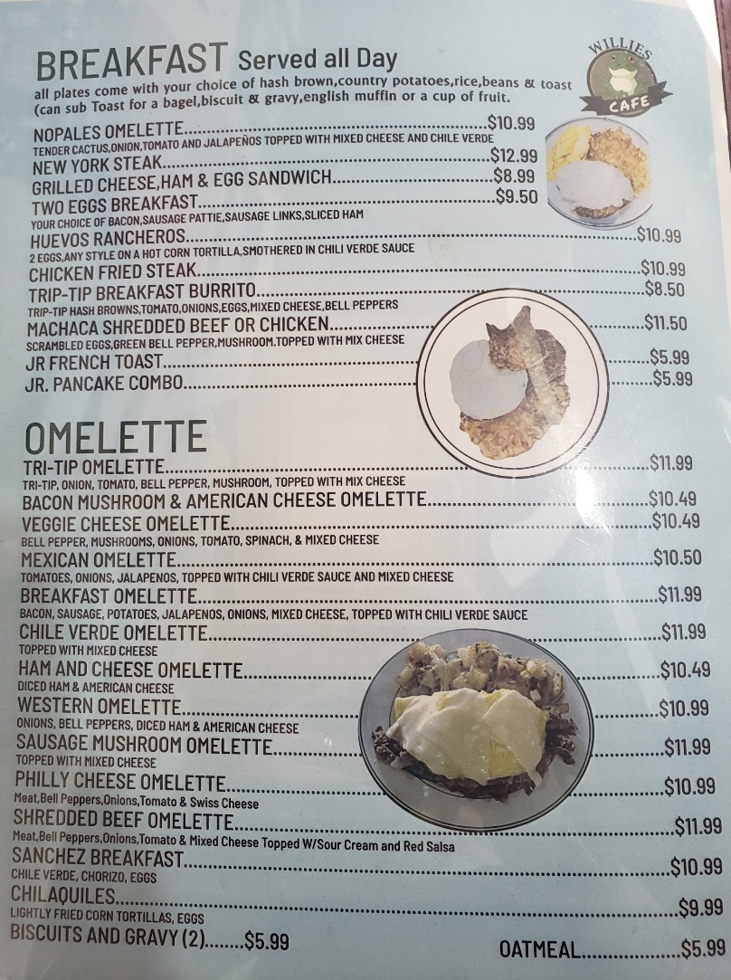 Menu Willies Cafe-2