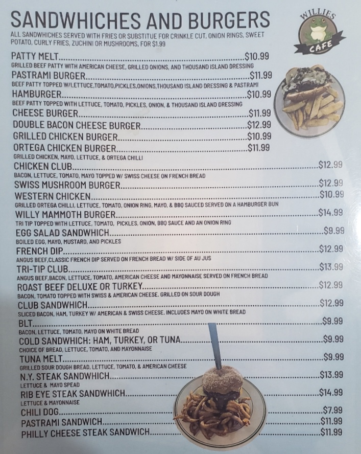 Menu Willies Cafe-3