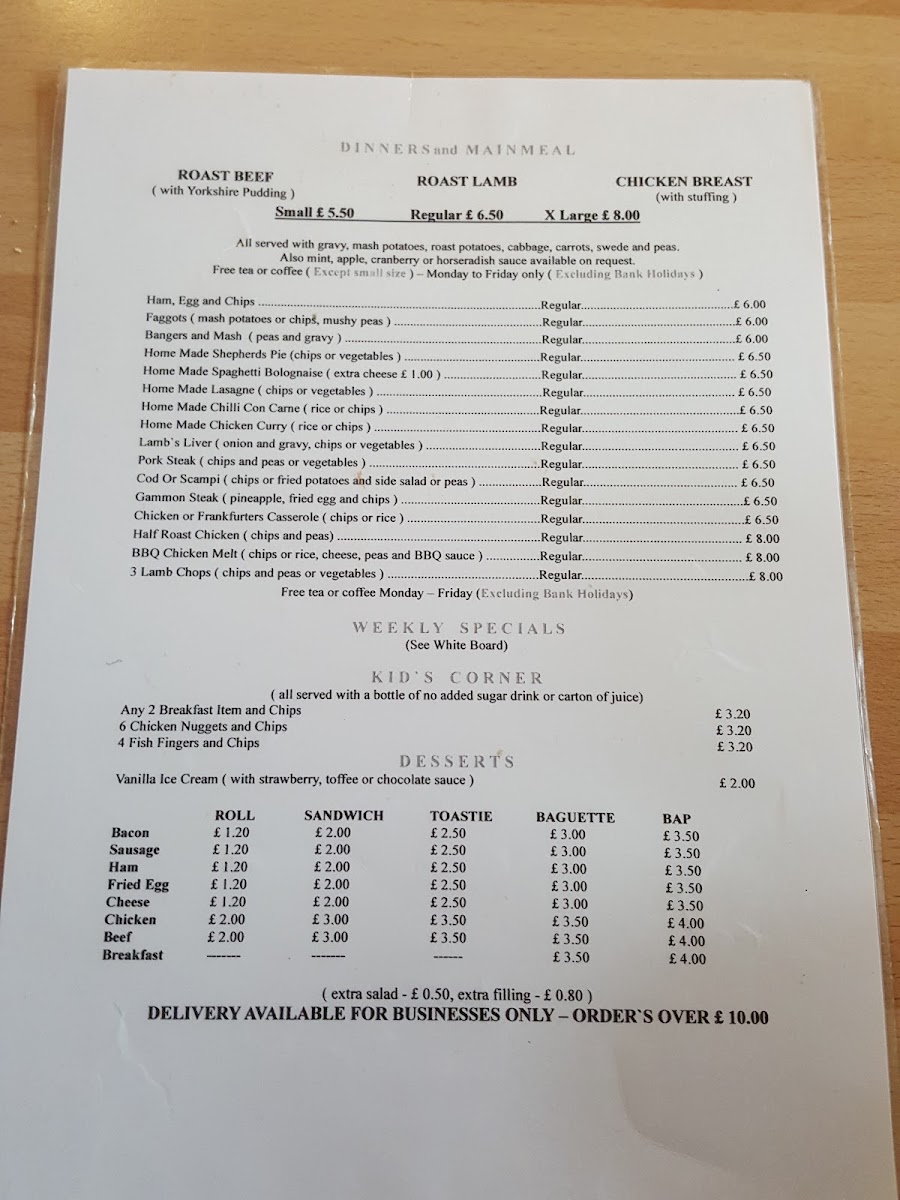 Menu Willow Cafe-3