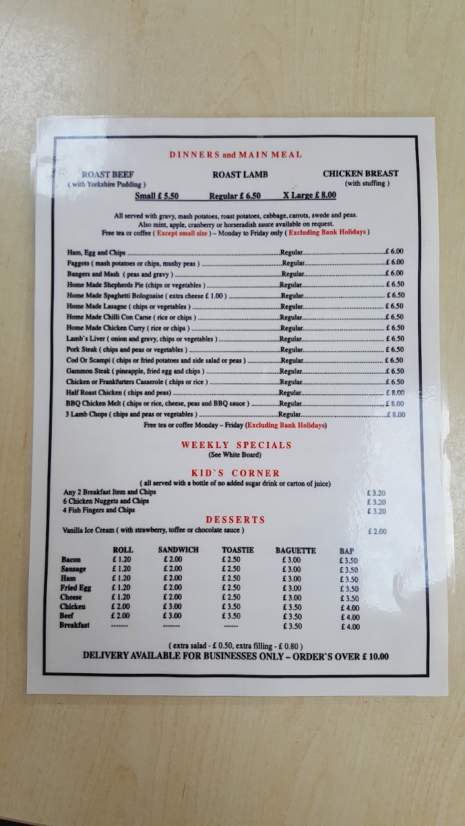 Menu Willow Cafe-5