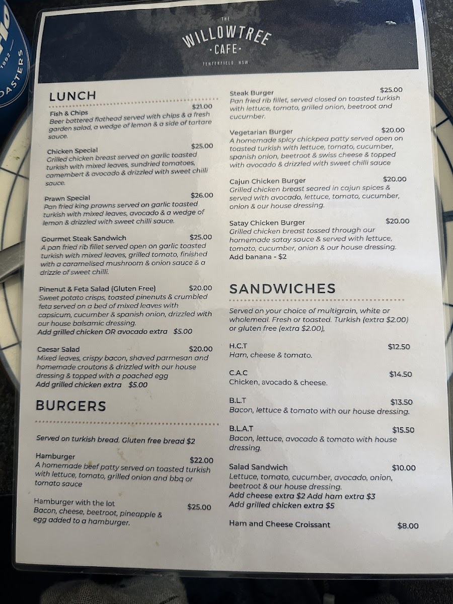 Menu Willow Tree Cafe-2