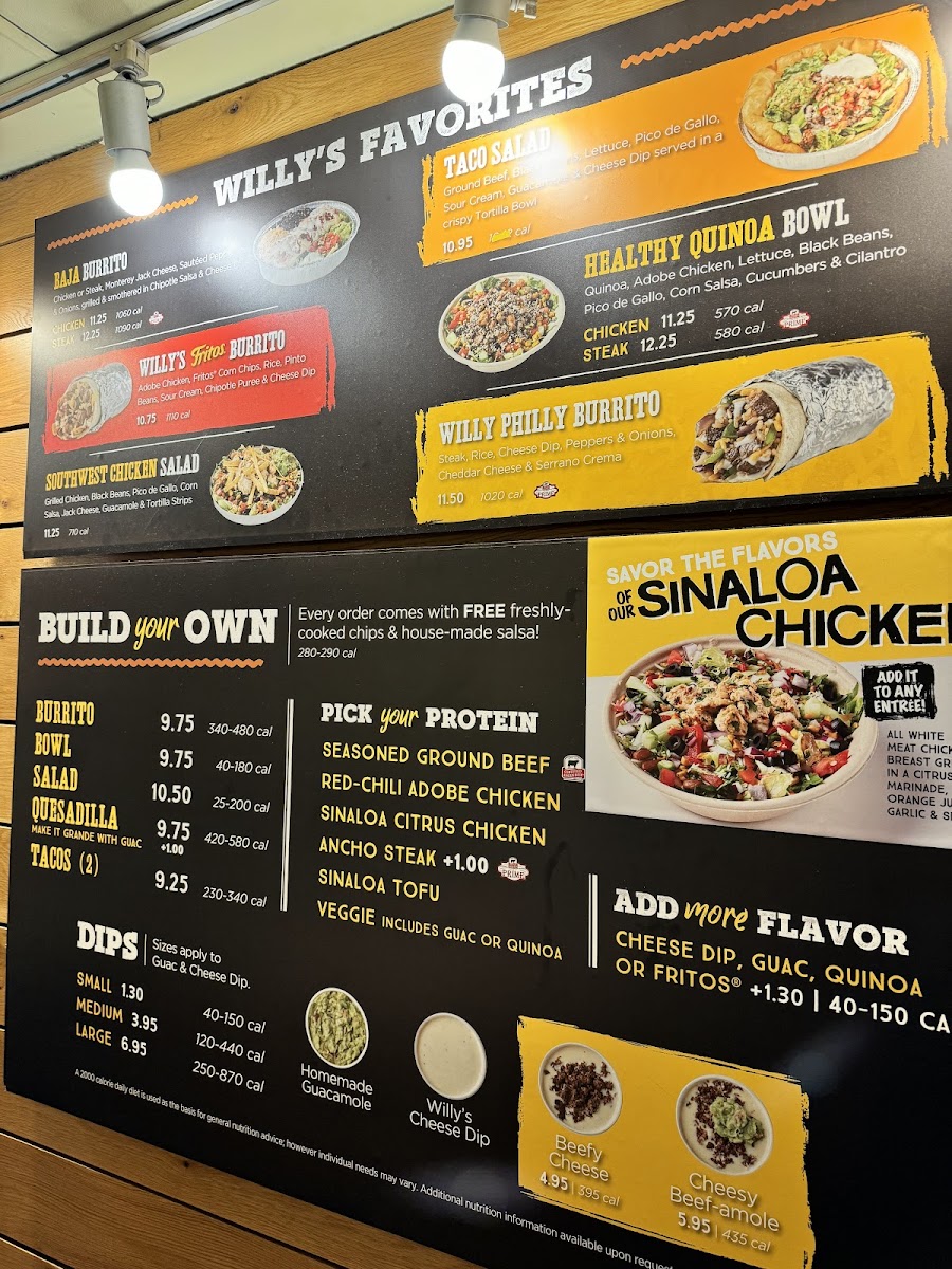 Menu Willy's Mexicana Grill-2