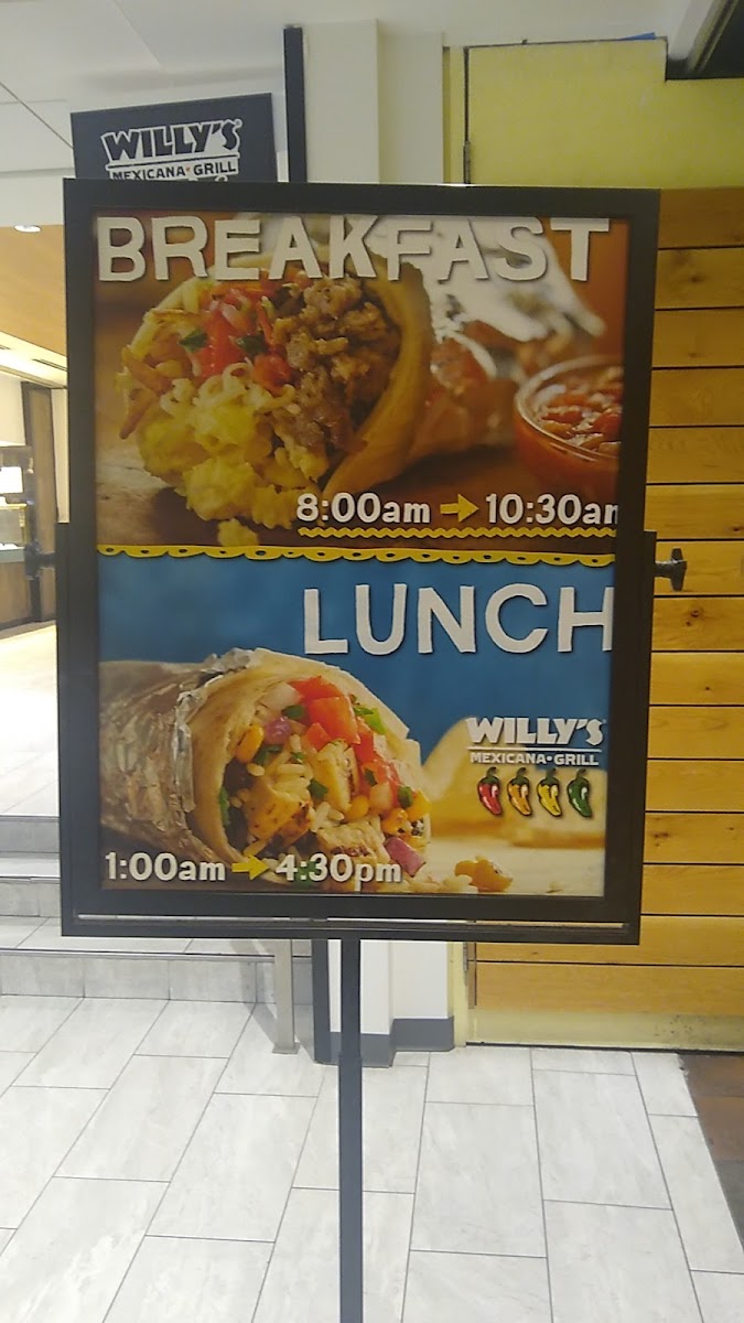 Menu Willy's Mexicana Grill-4