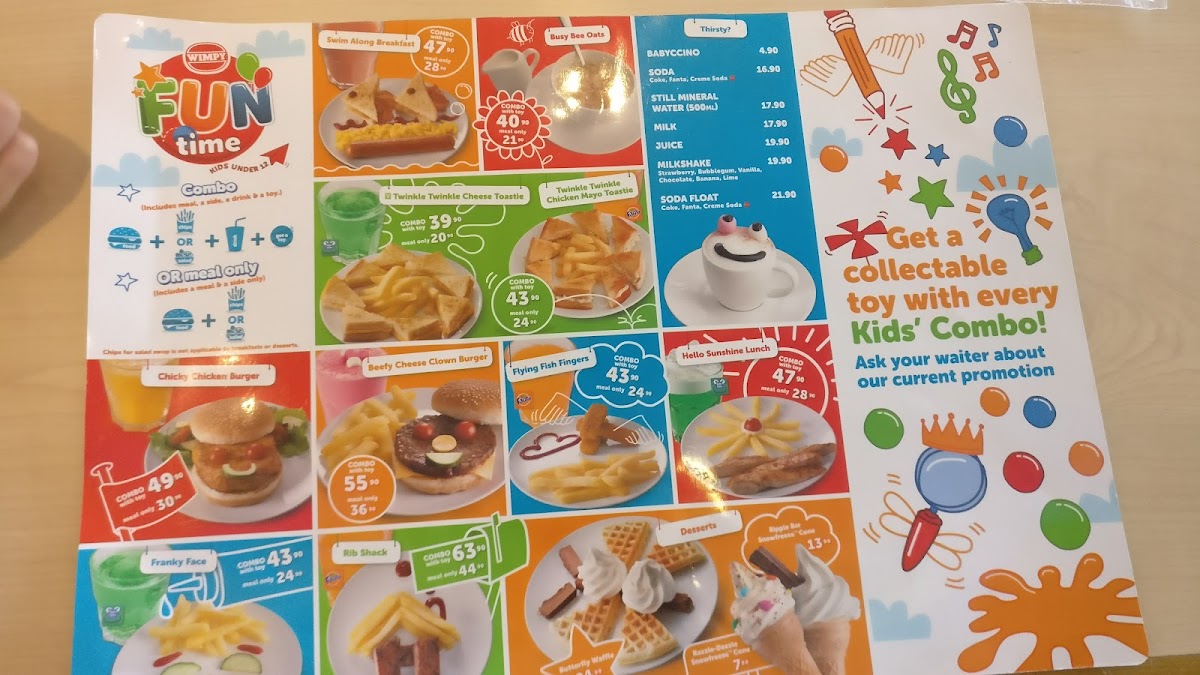 Menu Wimpy Paarl Mall-1