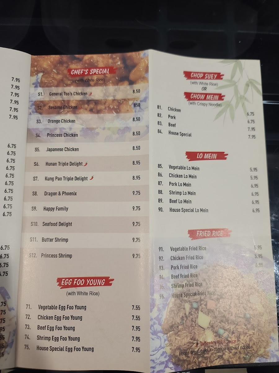 Menu Win Wang Chinese Buffet-10