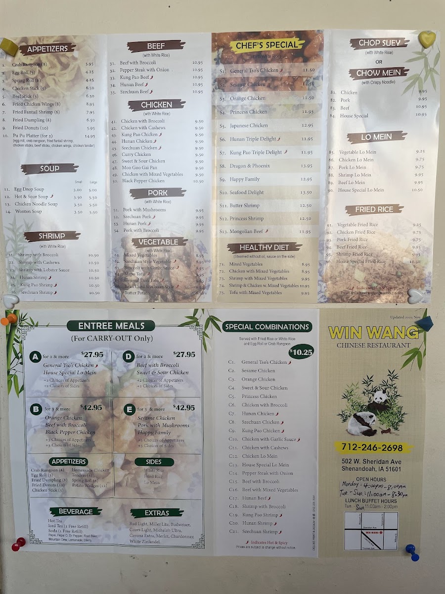 Menu Win Wang Chinese Buffet-6