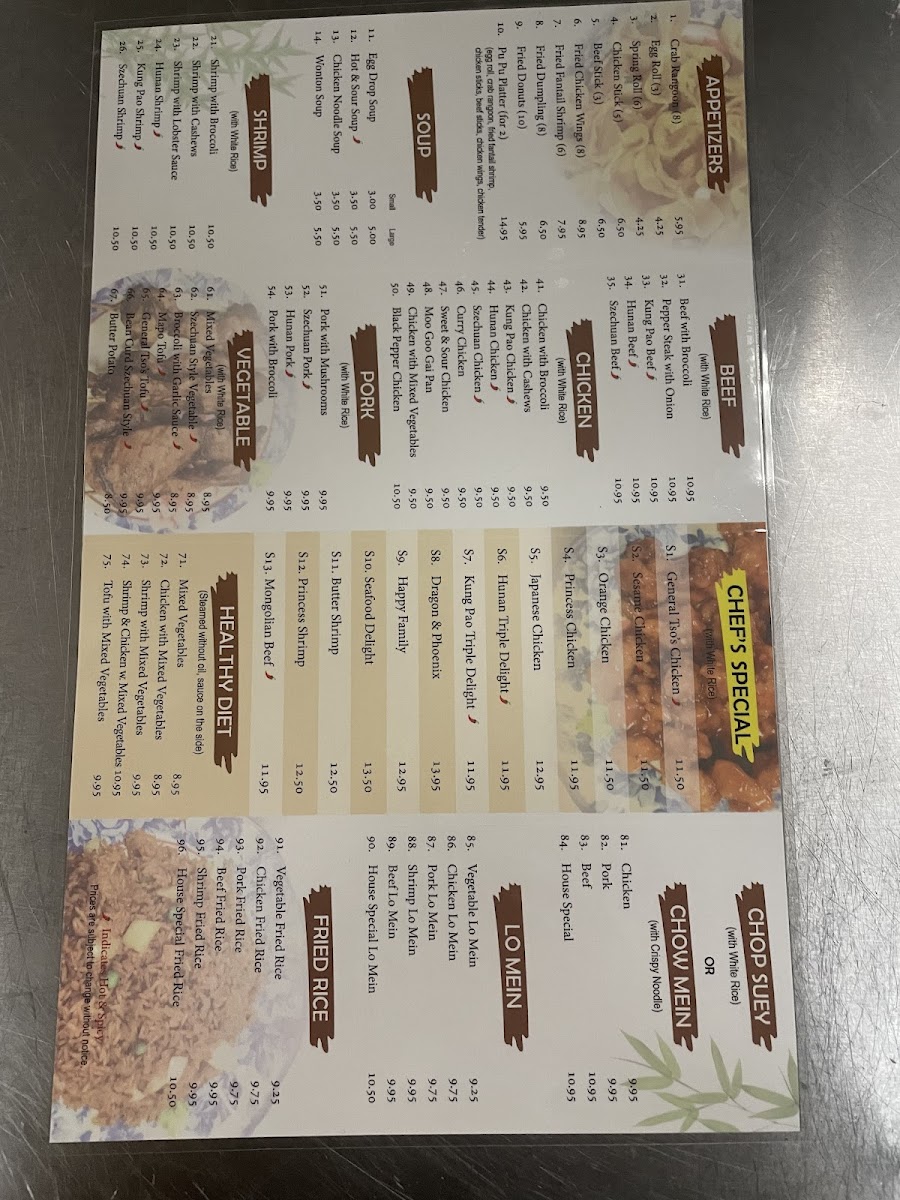Menu Win Wang Chinese Buffet-7