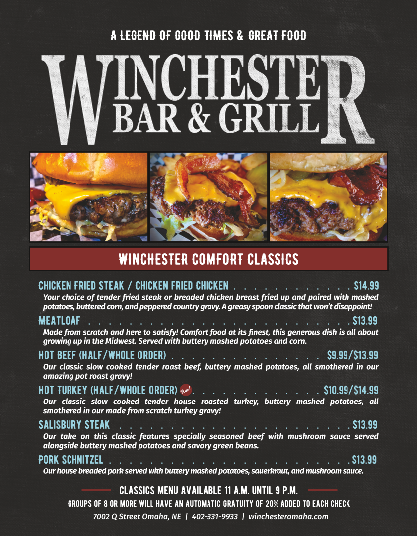Menu Winchester Bar & Grill-4