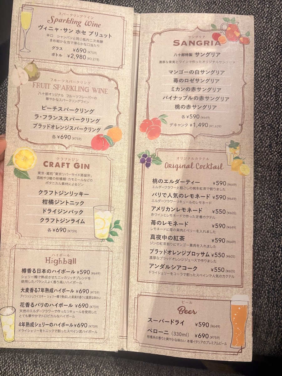 Menu Wine Bar Hachijuro-3