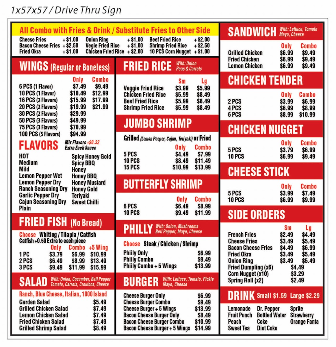 Menu Wing Master-1