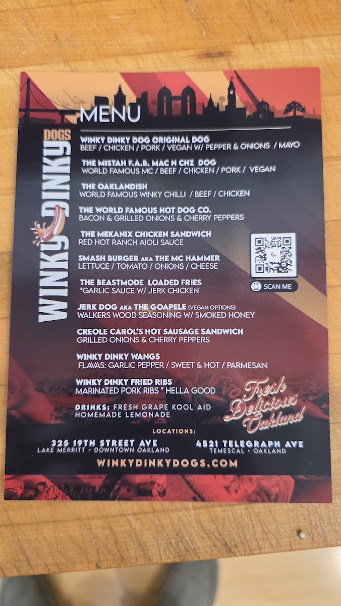 Menu Winky Dinky Dogs-1
