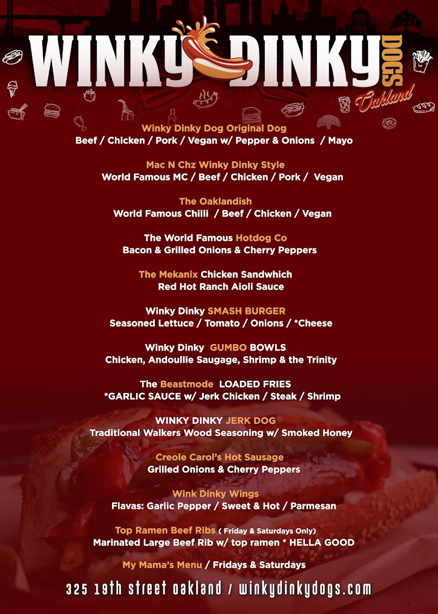 Menu Winky Dinky Dogs-3