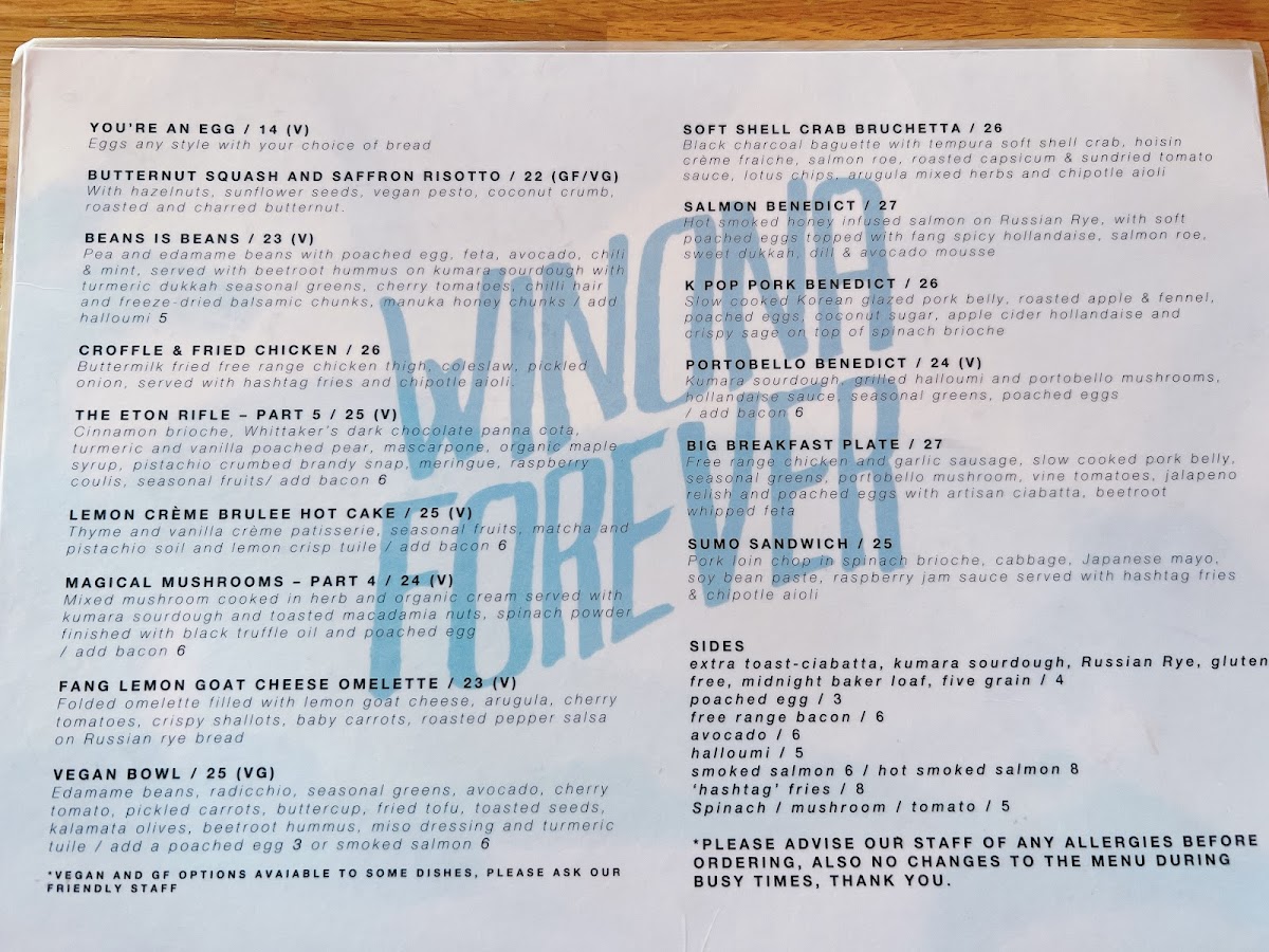 Menu Winona Forever-3