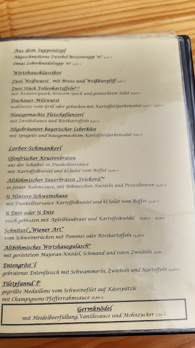 Menu Wirtshaus Lorber Familie Kaspar-1