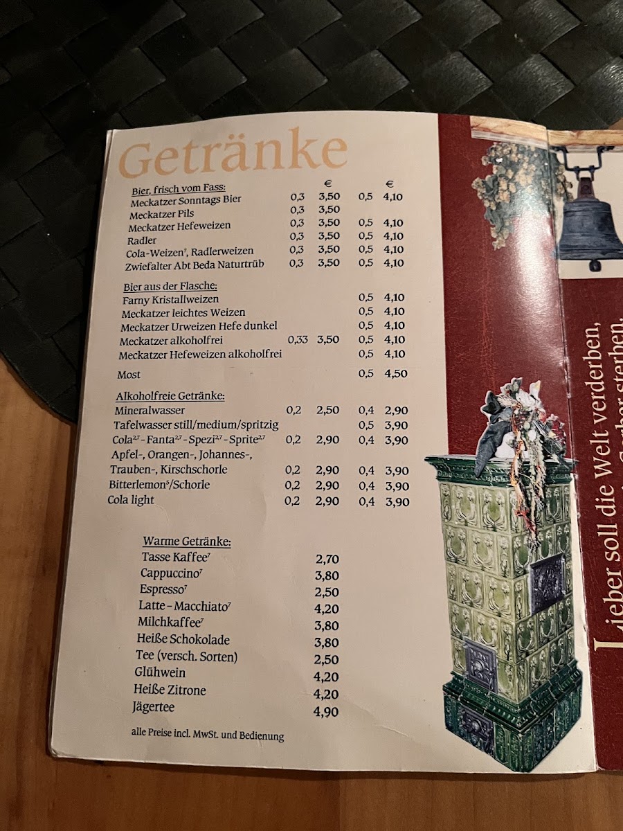 Menu Wirtshaus Zum Gerber-3