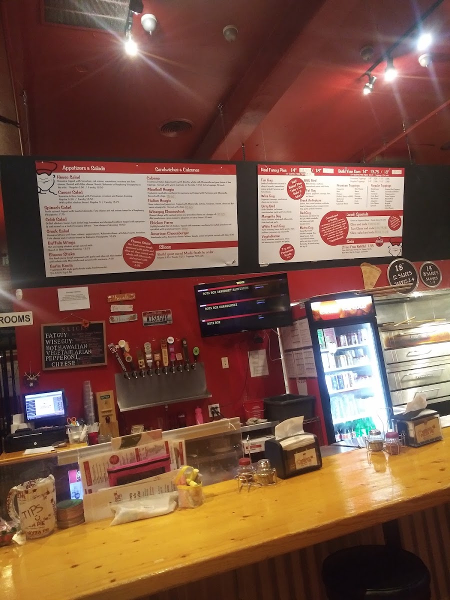 Menu Wiseguy Pizza Pie-7