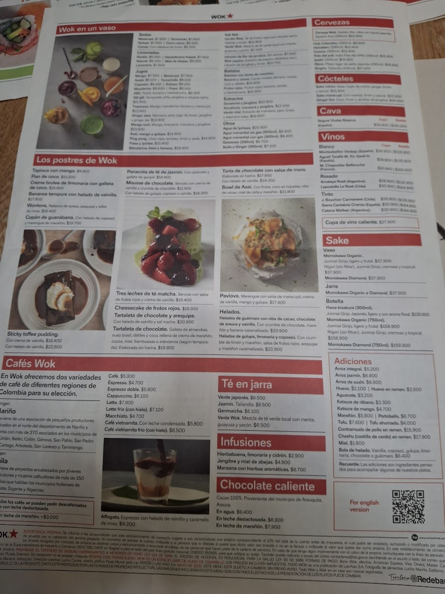 Menu Wok Calle 69-9