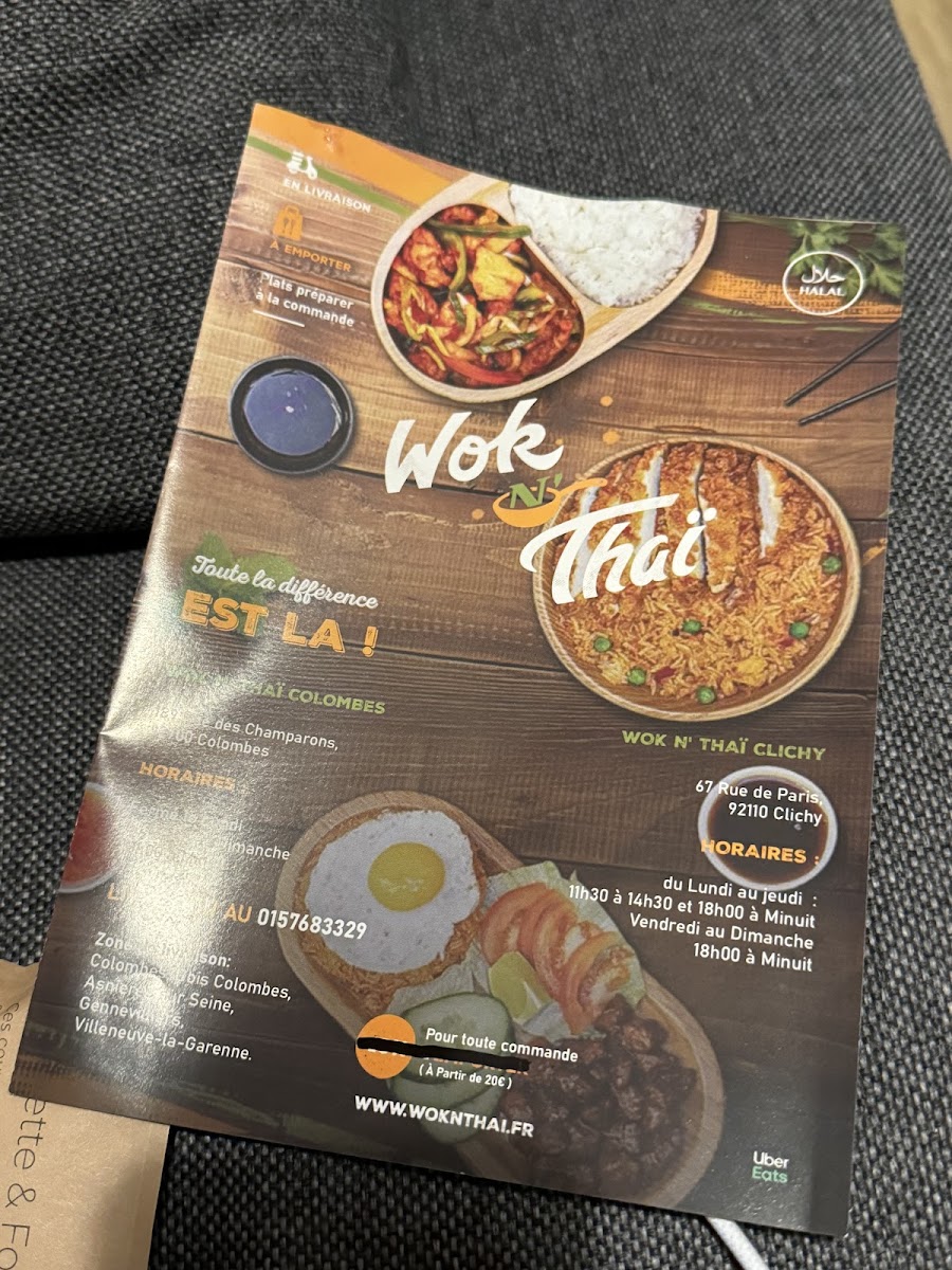 Menu Wok N’ Thaï - Clichy-7