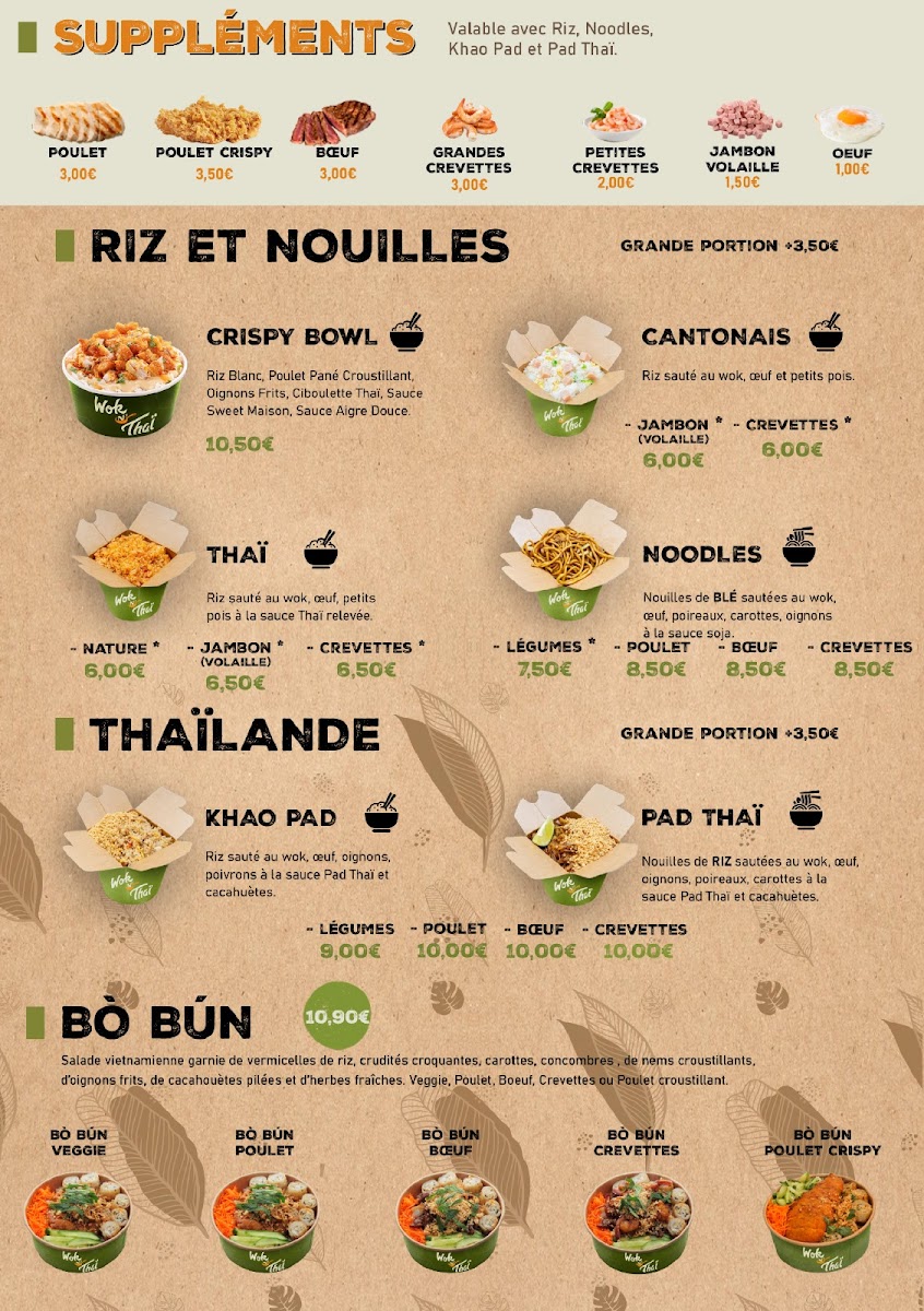 Menu Wok N’ Thaï - Colombes-1