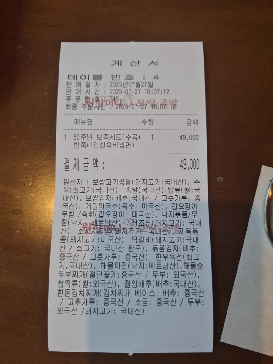 Menu Won-Grandma Bossam-2