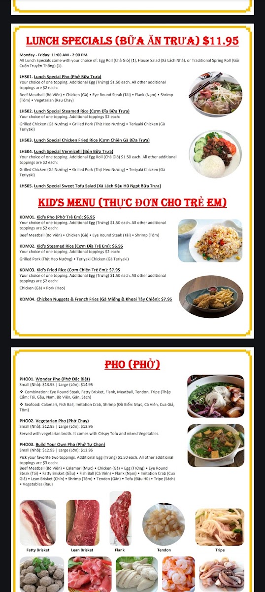 Menu Wonderpho Noodles & Spring Roll Bar-3