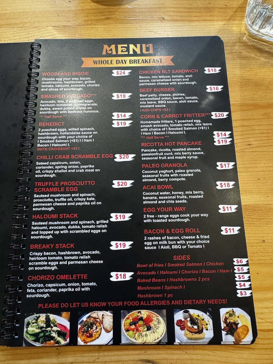 Menu Woodland Cafe-1
