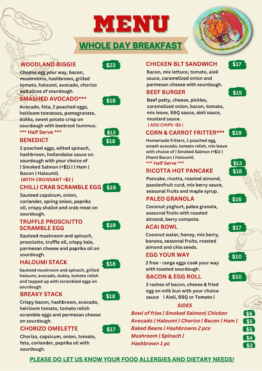 Menu Woodland Cafe-2