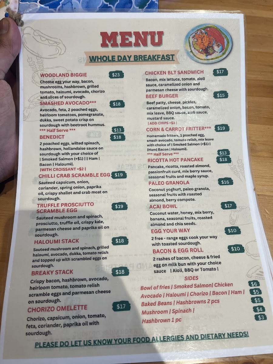 Menu Woodland Cafe-9