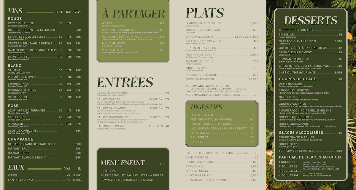 Menu Woods Restaurant-1