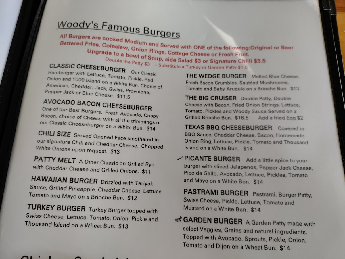 Menu Woody's Diner-2