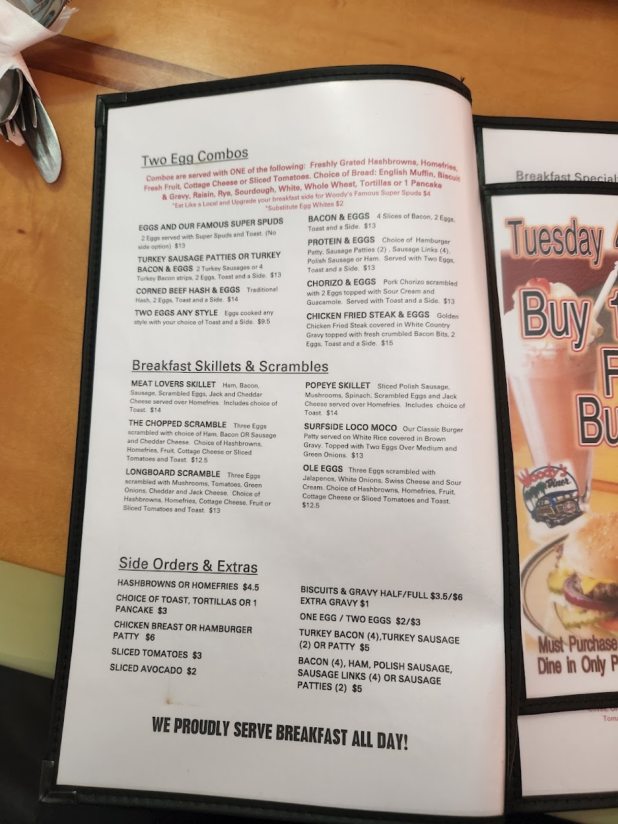 Menu Woody's Diner-3