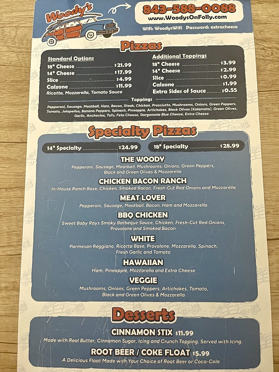 Menu Woody's Pizza-1