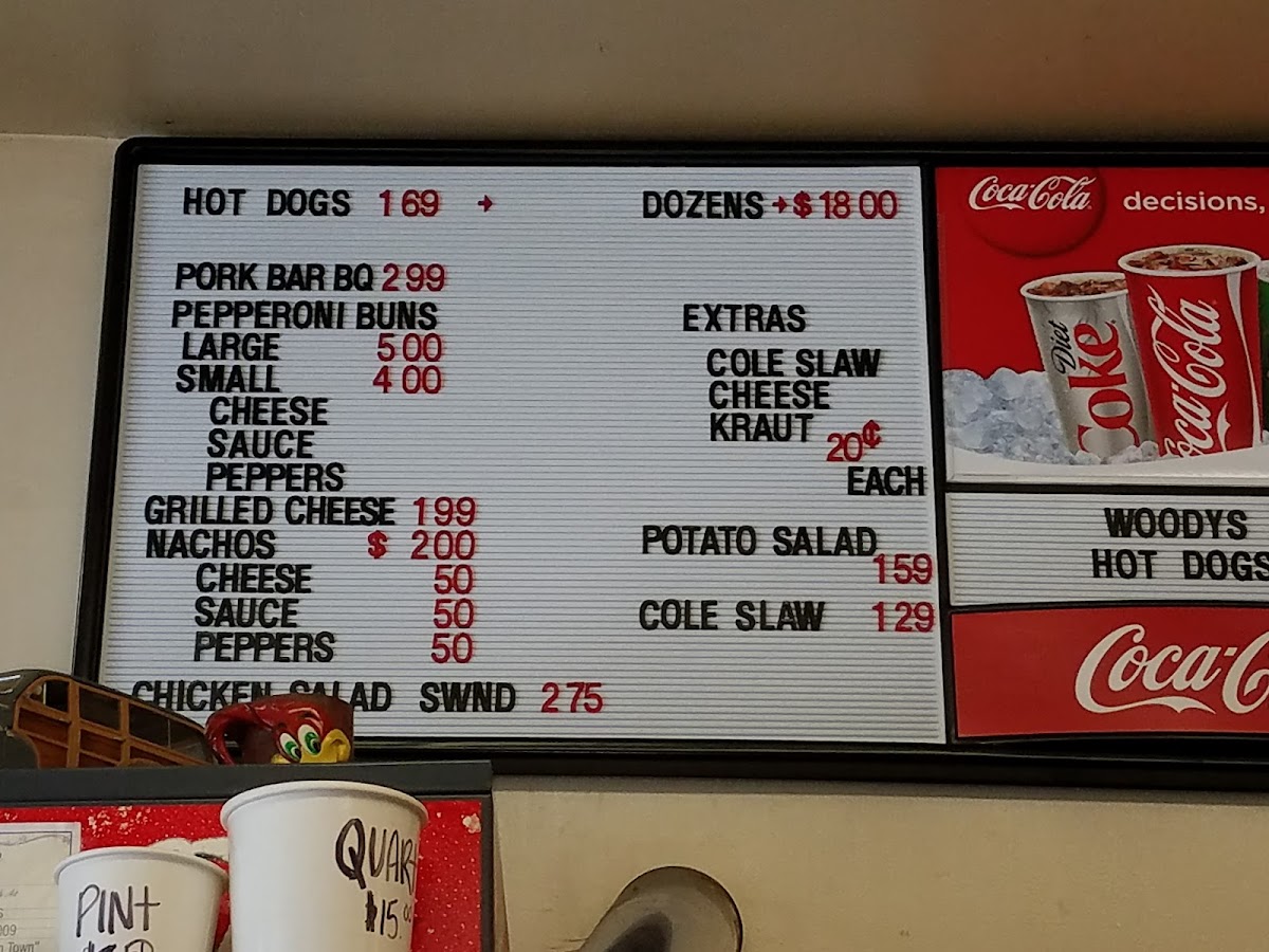 Menu Woody's Restaurant-1