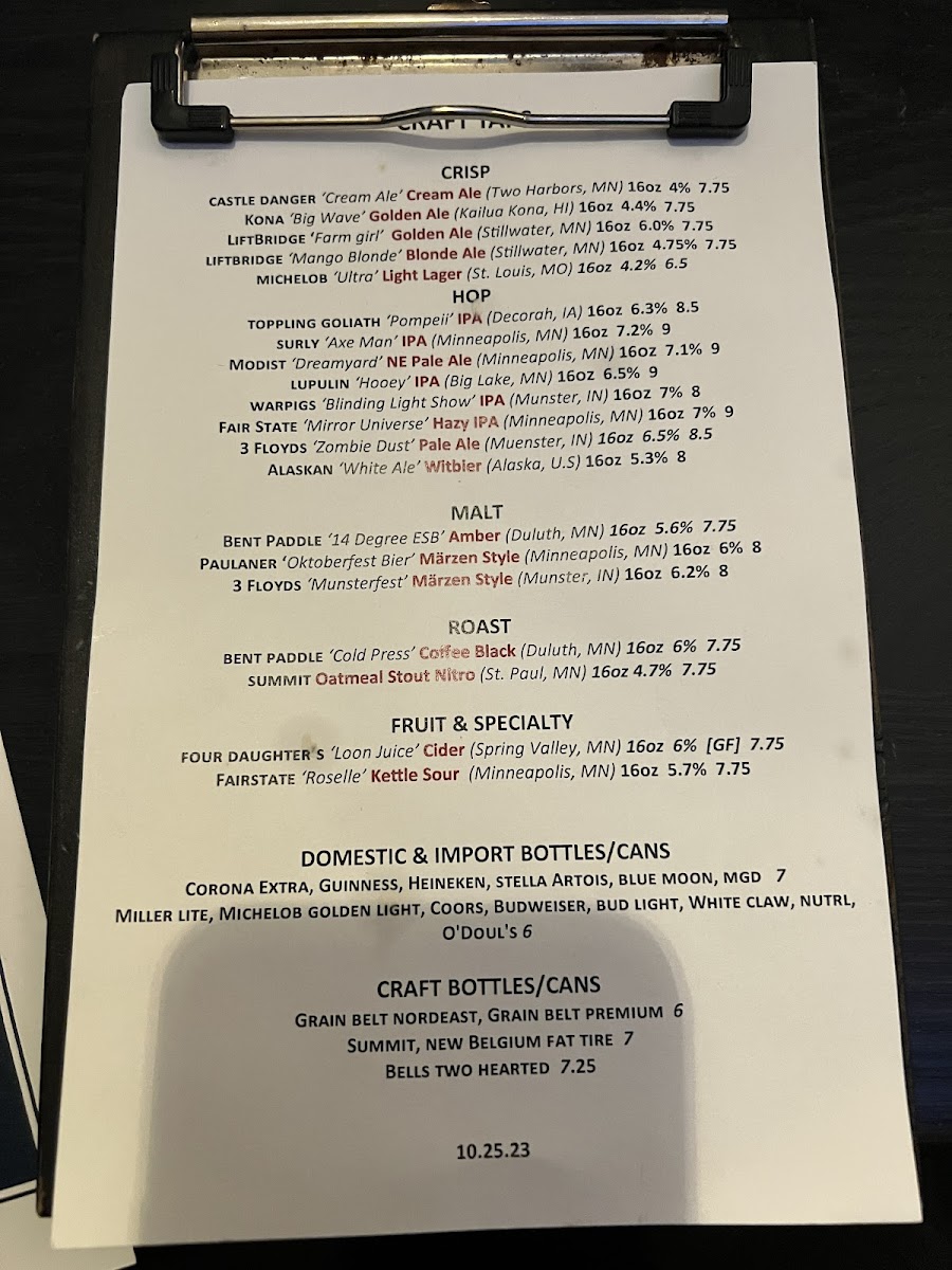 Menu Woolley's Kitchen & Bar-6