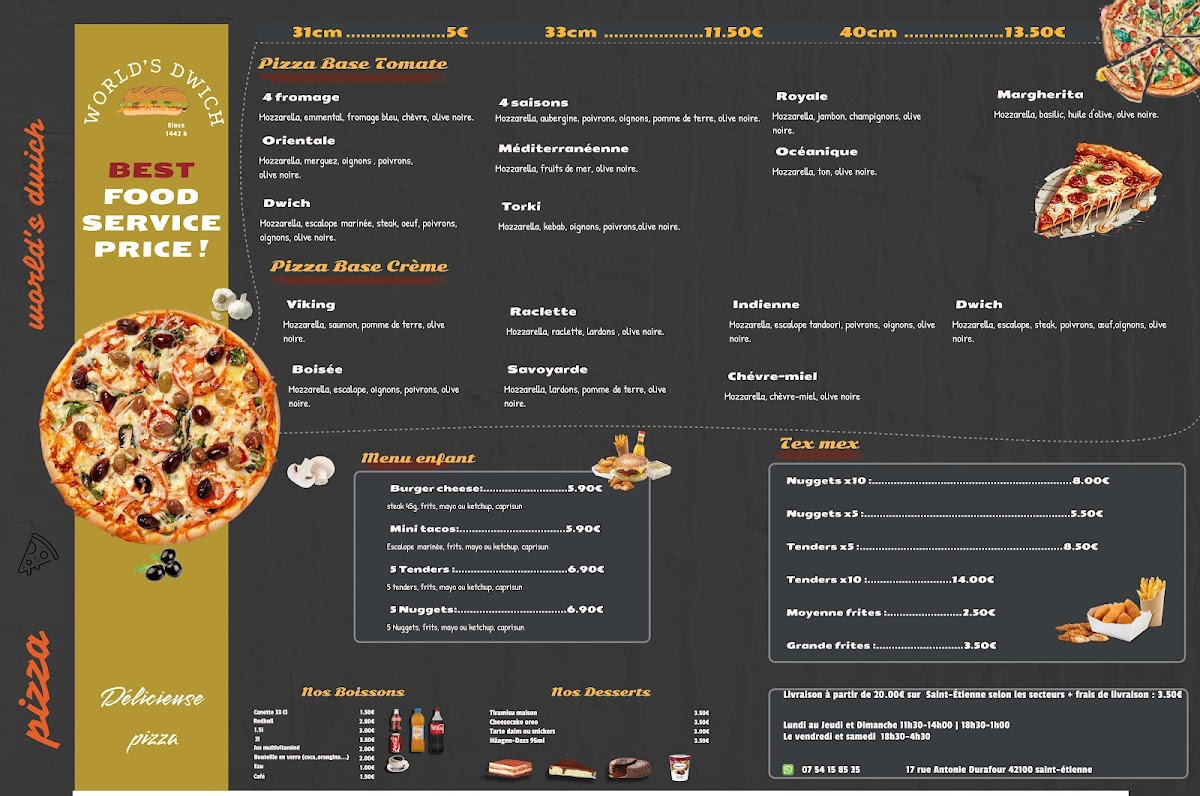 Menu World's Dwich 42-1