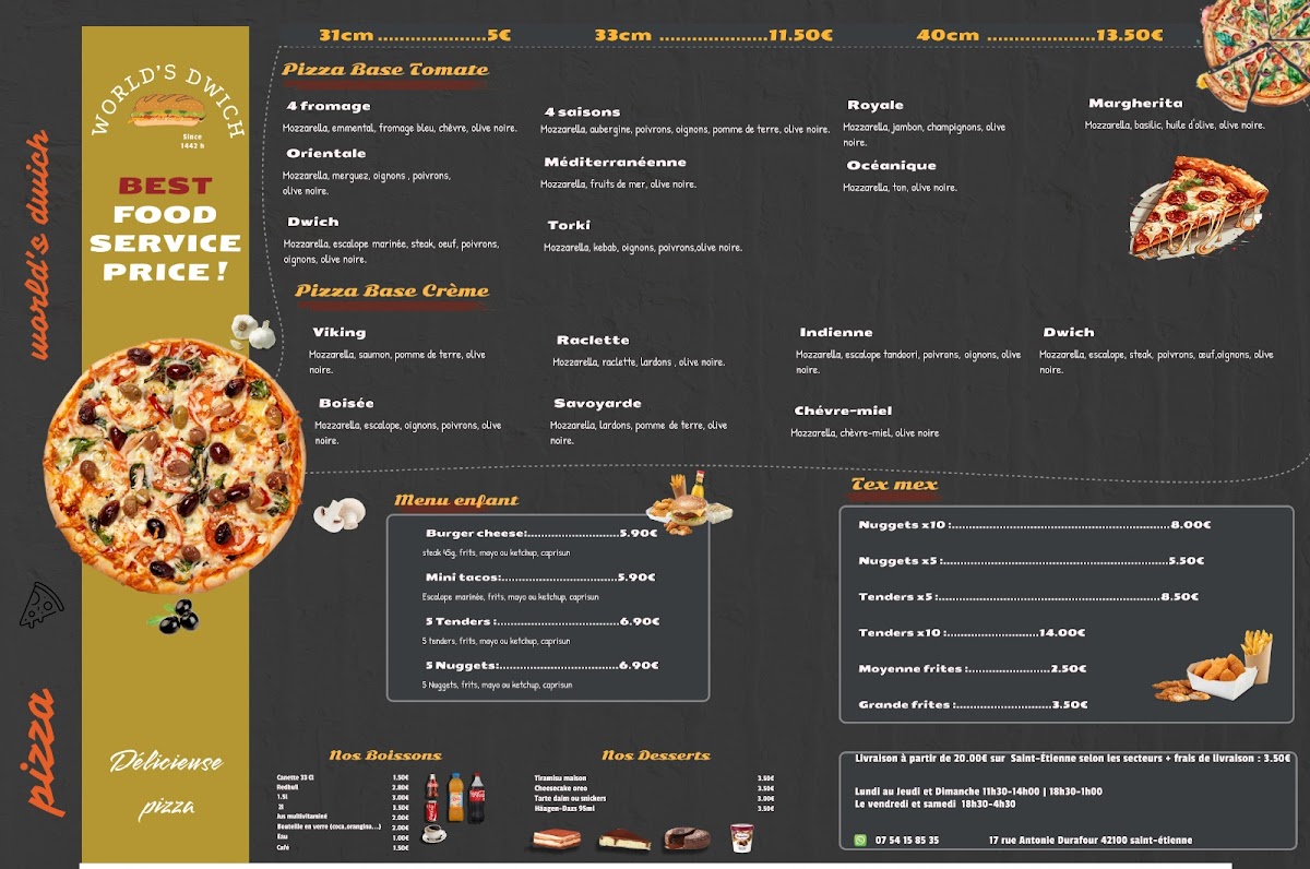 Menu World's Dwich 42-2