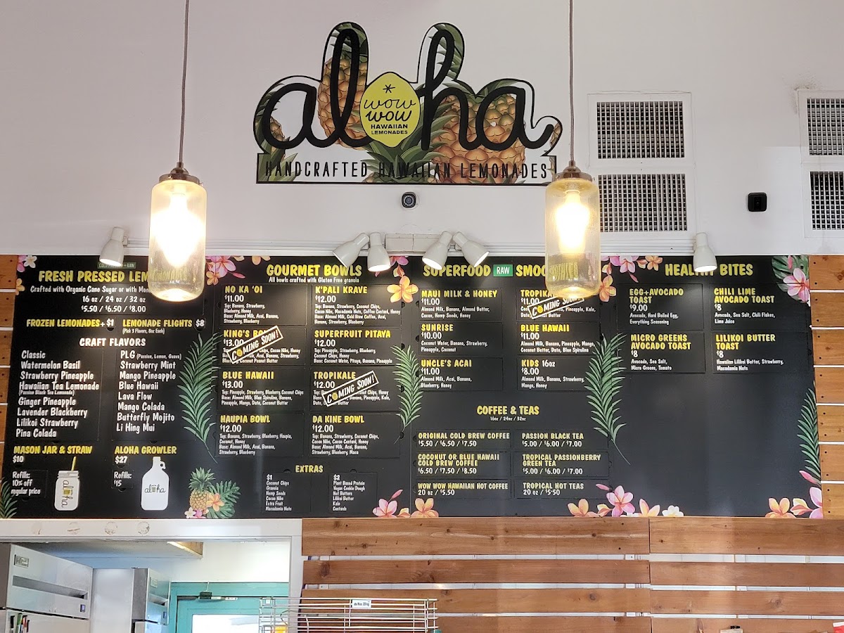 Menu Wow Wow Lemonade Maui-1