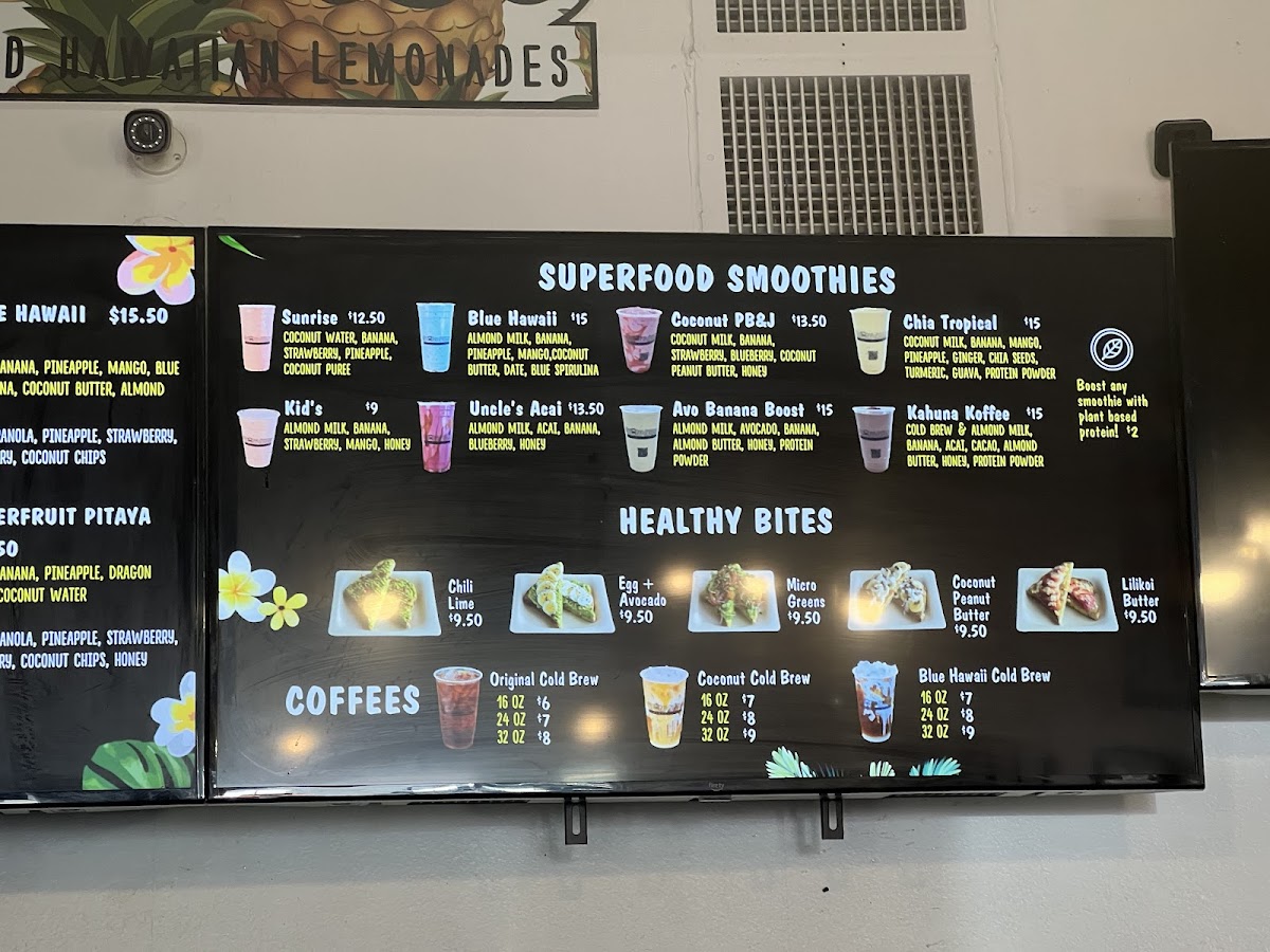 Menu Wow Wow Lemonade Maui-5