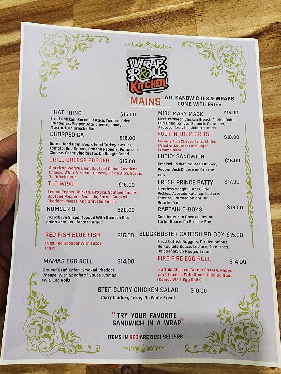 Menu Wrap And Roll Kitchen-1