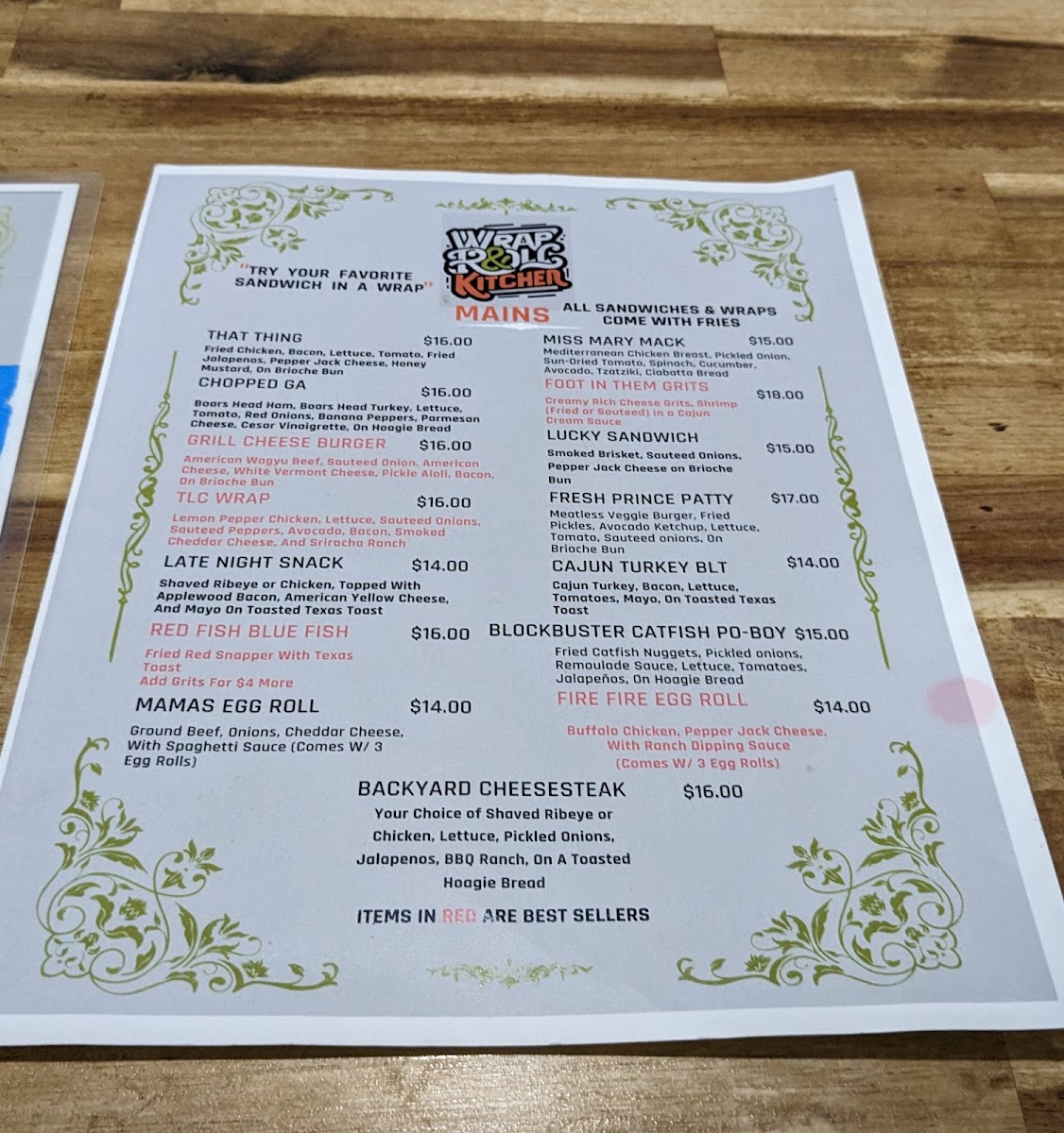 Menu Wrap And Roll Kitchen-4
