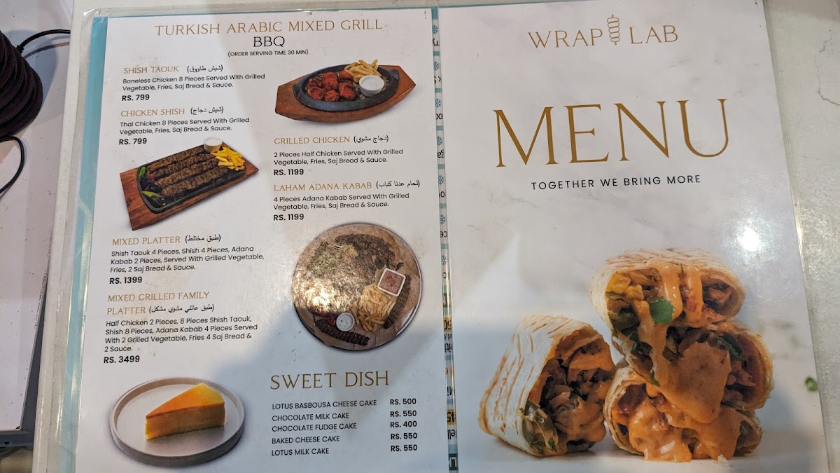 Menu Wrap Lab-4