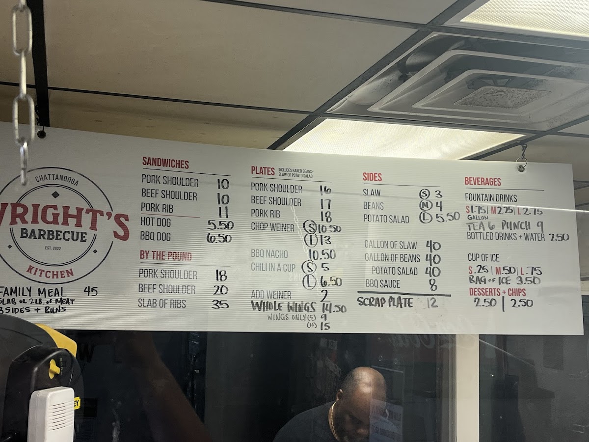 Menu Wright's Barbecue Kitchen-1
