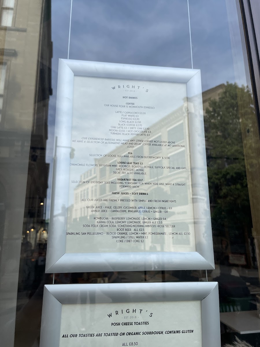 Menu Wright's-3