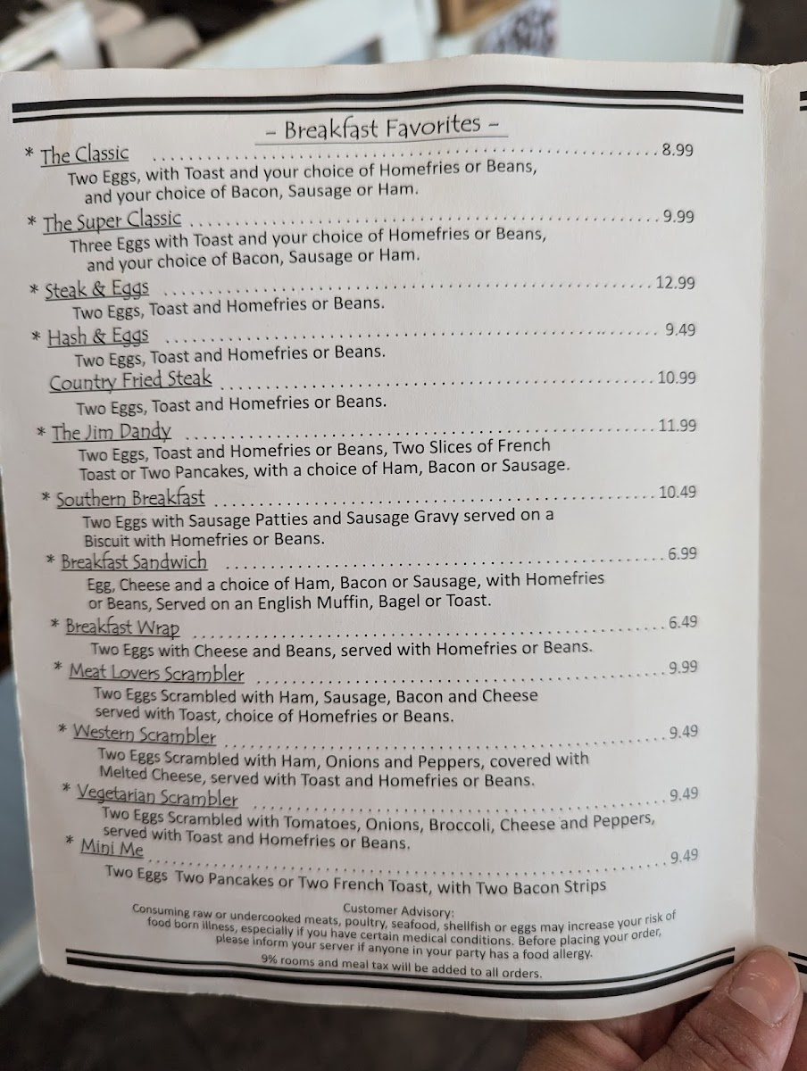 Menu Wyatts Family Restaurant-4