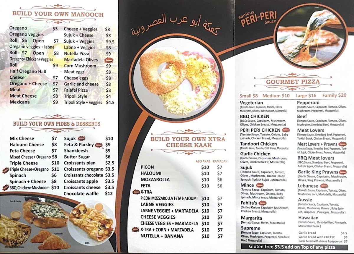Menu X-Tra Cheese Bakery Merrylands-1