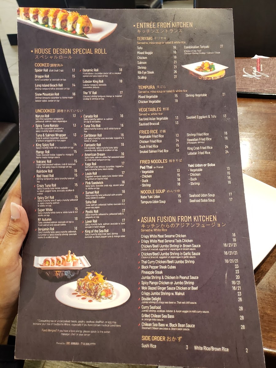 Menu Xaga Sushi & Asian Fusion-2
