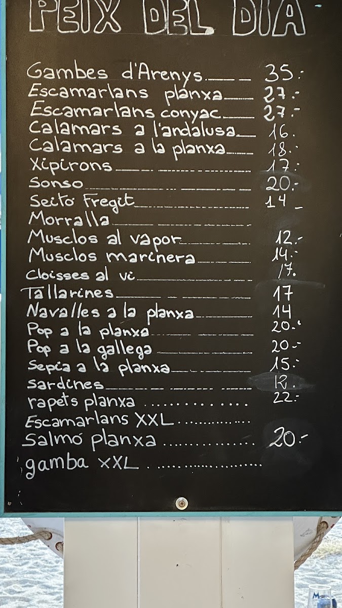 Menu Xiringuito La Perla-1