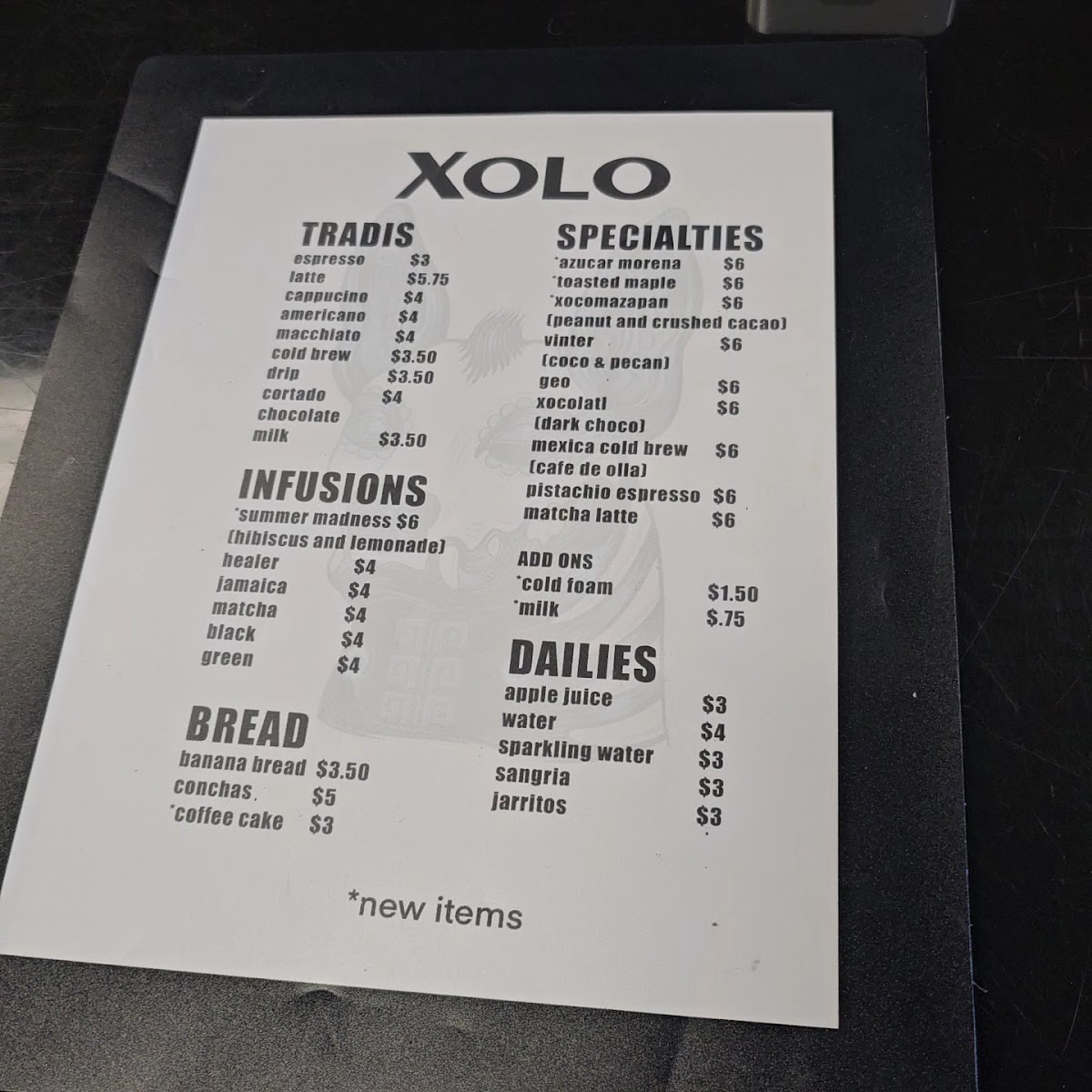 Menu Xolo Coffee-1