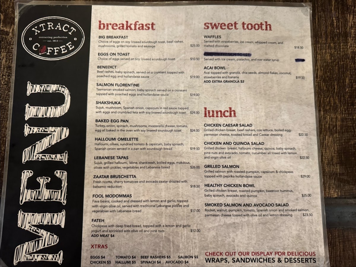 Menu Xtract Coffee-1